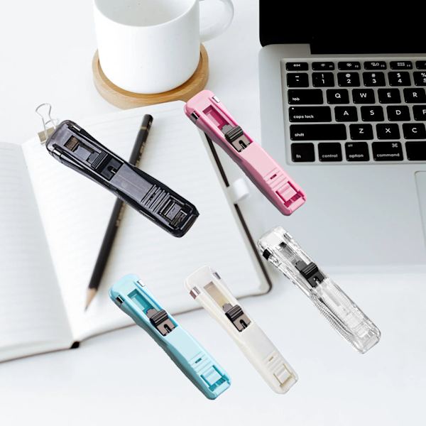 Multi-Purpose håndholdt papirklips dispenser - Tidsbesparende og holdbar Light Blue