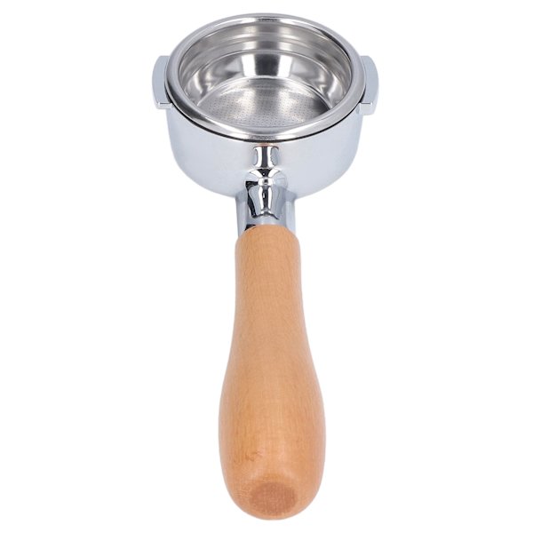 Pohjaton Portafilter Ultrafine Filtration Professional -portasuodattimen pidike ruostumattomasta teräksestä valmistetulla kahvalla Expobar58 Beech A:lle