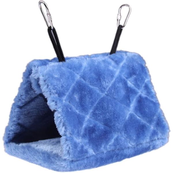 Talvinen lämmin linnunpesä talo papukaijalle, aaltosille, undulaatille, kakadulle, kanarialinnulle, lemmikkilinnulle, häkkilelu (16*10*12cm)