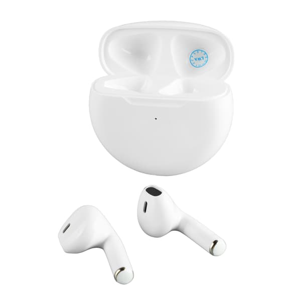 Trådløse ørepropper Multifunksjon HD Støyreduserende HiFi Stereo Lyd Dyp Bass Bluetooth Øretelefoner Hvit
