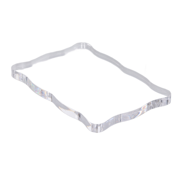 Akryl stempelblokk Akrylhåndtak Buet DIY stempelhåndverk Gummistempel Transparent stempelTL008