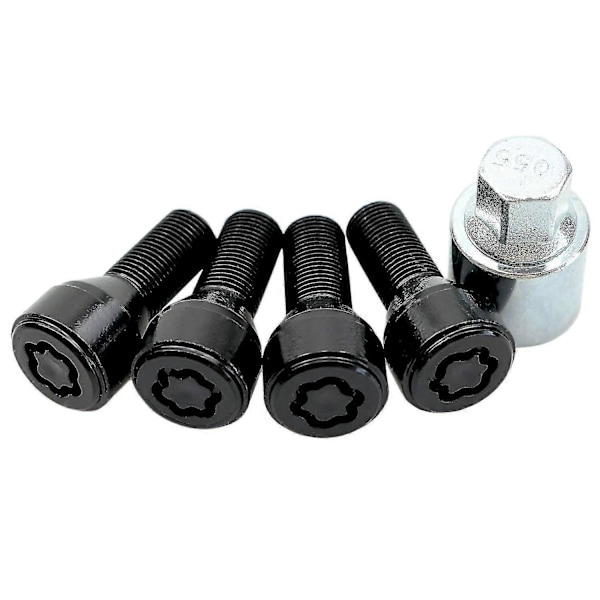 Højsikker Hjul Låsesæt - Tyverisikre Hjulbolt Låse 14x1.25mm