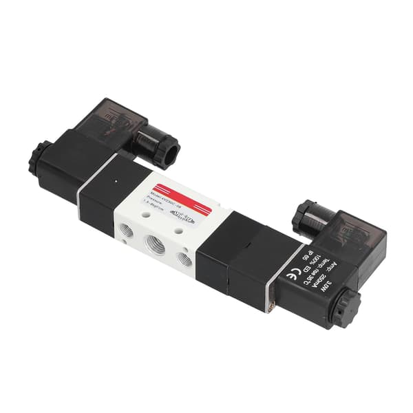 Pneumatisk magnetventil 3 positioner 5 vejs stabil holdbar robust kompakt rustfri antikorrosions magnetisk luftventil DC24V
