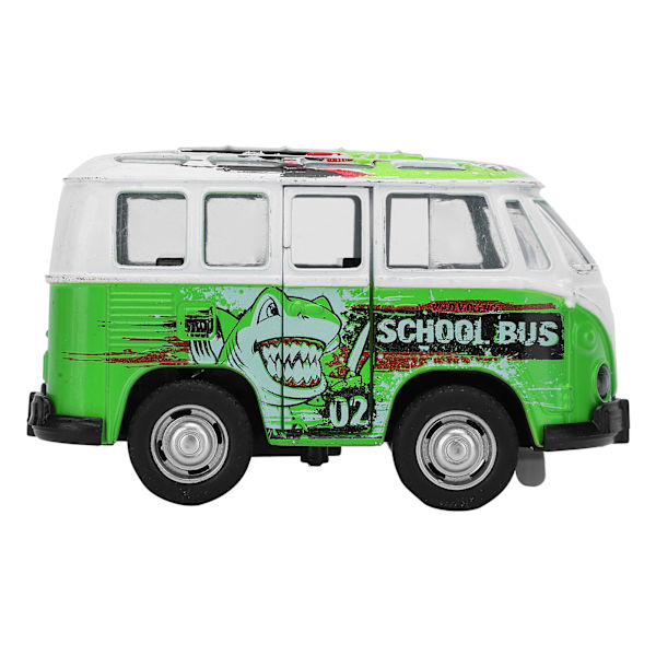 1:36 Lasten Mini Simulaatio Auto Bussi Malli Seos Ääni Valo Lapsi Veto-Takaisin Auto Lelu Lahja Vihreä