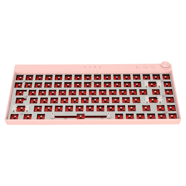 Mekanisk tastatur kit 84 tast DIY RGB belysning Hot Swap trådløs 2.4G BT 3.0 5.0 Type C kablet brugerdefineret tastatur til Win Pink