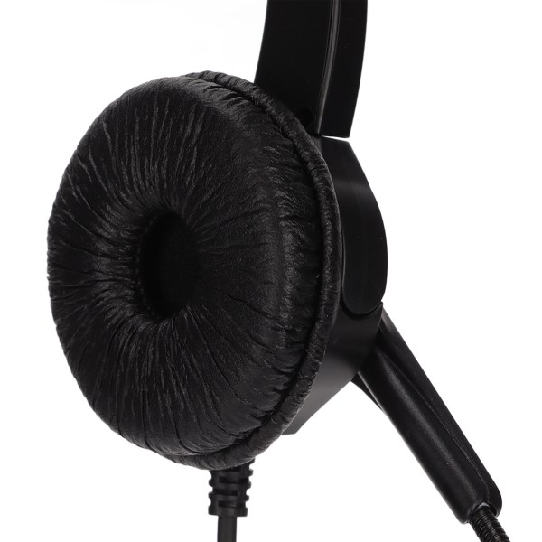 Call Center Headset Mono Noise Canceling Dubbel 3,5 mm plugg Computer On Ear-hörlurar för onlinekurser Call Centers