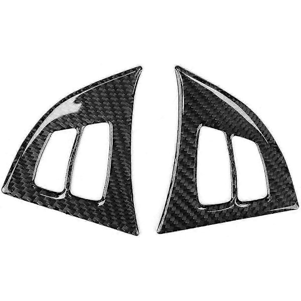 2 st/set Kolfiber Ratt Ram Skydd Trim Vänsterstyrd Passar E70 X5 2008-2013