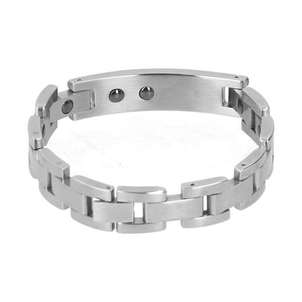 Magnetiskt terapiarmband i titanstål för par, modernt magnetarmband för män
