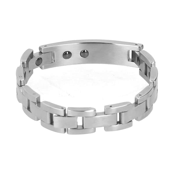 Titanium Stål Par Magnetisk Terapi Armbånd Moderigtigt Magnet Armbånd til Mænd