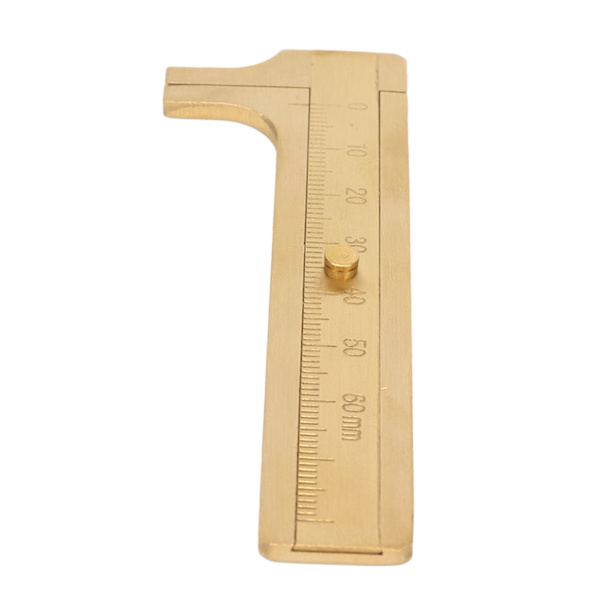 Pocket Messing Caliper Profesjonell høy nøyaktighet 0 til 60 mm Enkeltskala Mini Handy Caliper for Perle Wire Juvel Rings
