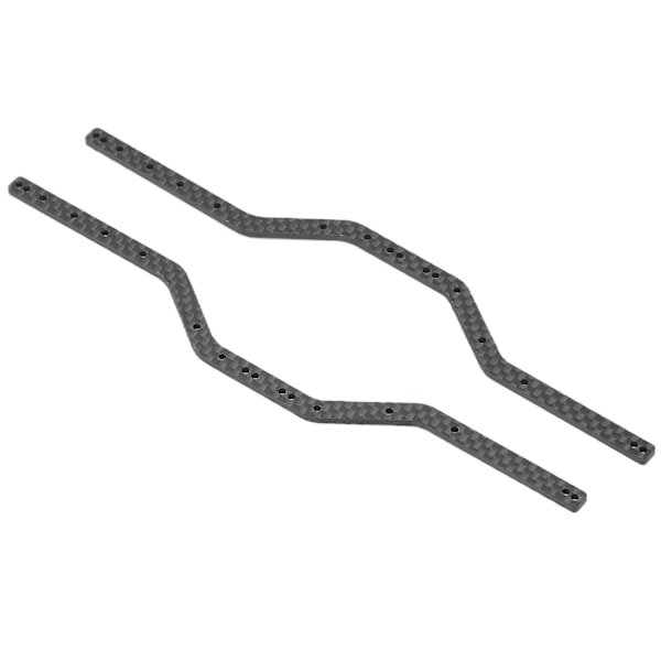 2 stk RC rammeskinner i karbonfiber, lette og stabile chassisrammer for Axial SCX24 AXI90081 1/24 RC bil, svart