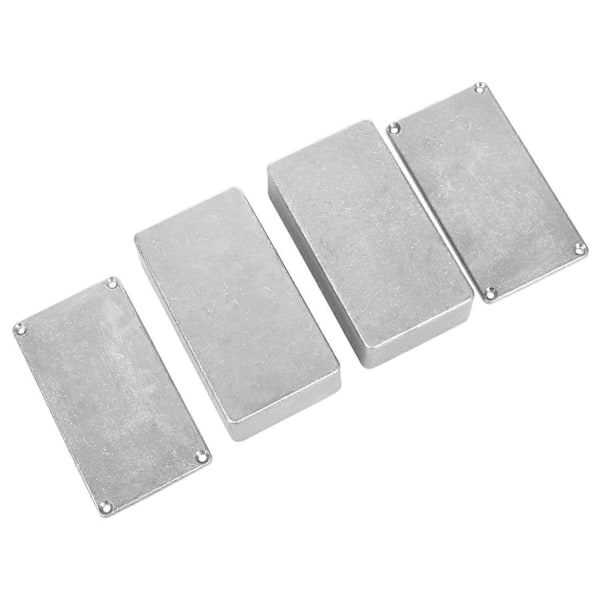 2 st 125B/1590N1 Aluminiumlåda gitarr stompbox & pedalkapsling