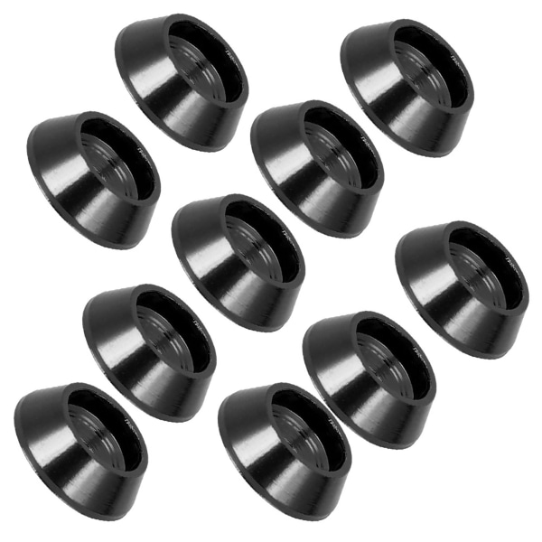 10 stk aluminiumslegeringsskrue Shim Oppgradering Reservedeler Passer for MND90 MN99 MN91 FJ45 (Sort)
