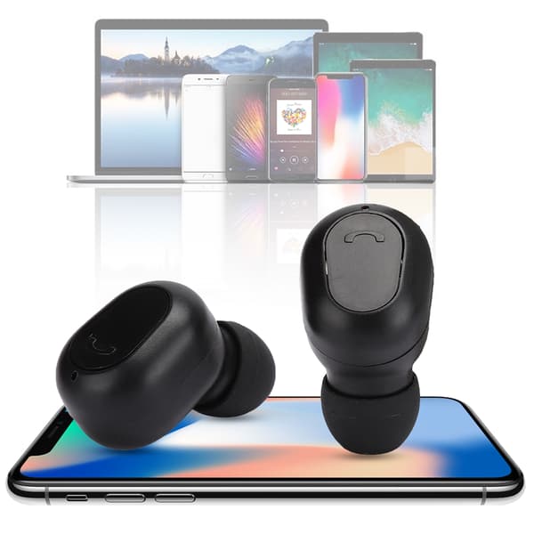 M8 Intelligent stemmepåminnelse trådløst Bluetooth-sportshodesett med 1200 mAh ladeboks