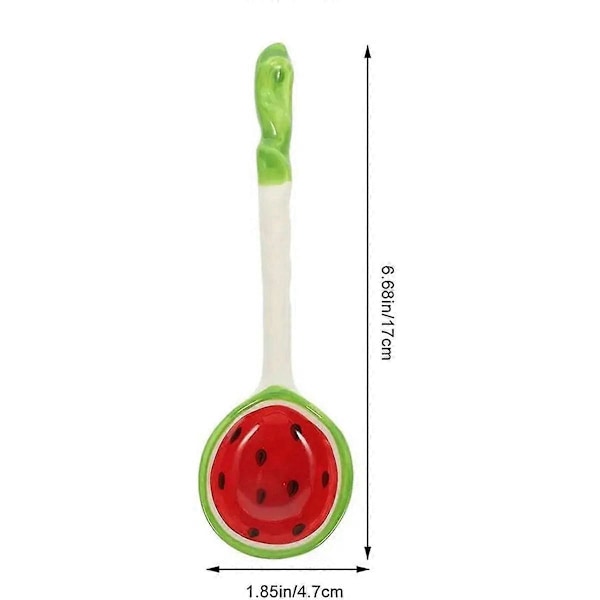 2Set Flinga Skål Flinga Sked Keramisk Sked Ramen Soppsked-A