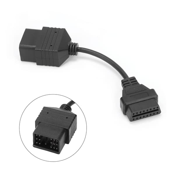 17-bens til 16-bens OBD2 diagnostisk kabeladapterstik passer til Toyota
