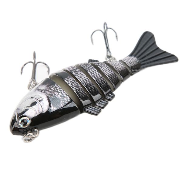 Fiskebete, hållbart, imitationsplast, falskt, multiledat, simbete, långsamt sjunkande glidbete 4#