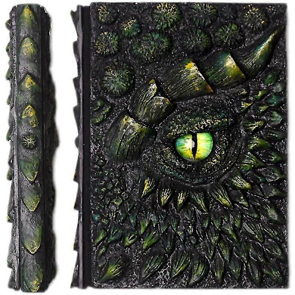 A5 Drageøye Notatbok DIY Vintage Resin Omslag Notisblokk Dagbok Journal