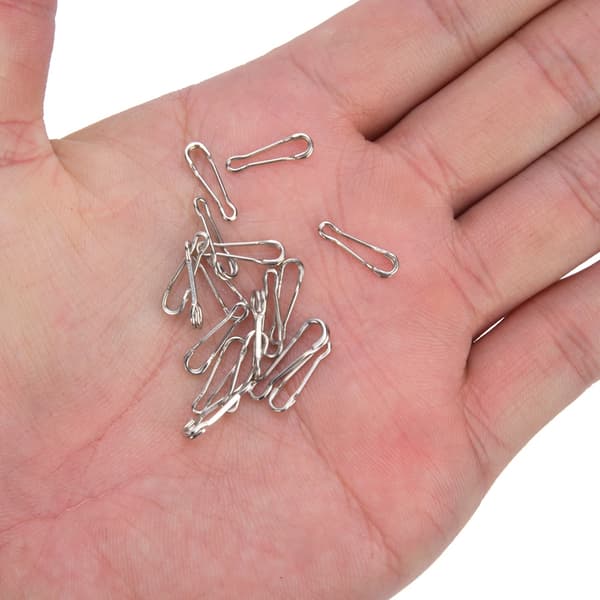 20 stk/pose Hawaii Clips Rustfrit Stål Pin Kraftig Hurtig Link Clip Fiskegrej Interlock Tilbehør 1#