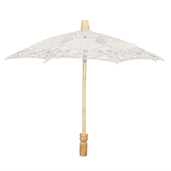 Blonder paraply Bryllup Brud Parasol Paraply for Fotografering Rekvisita Bryllup TilbehørS Beige