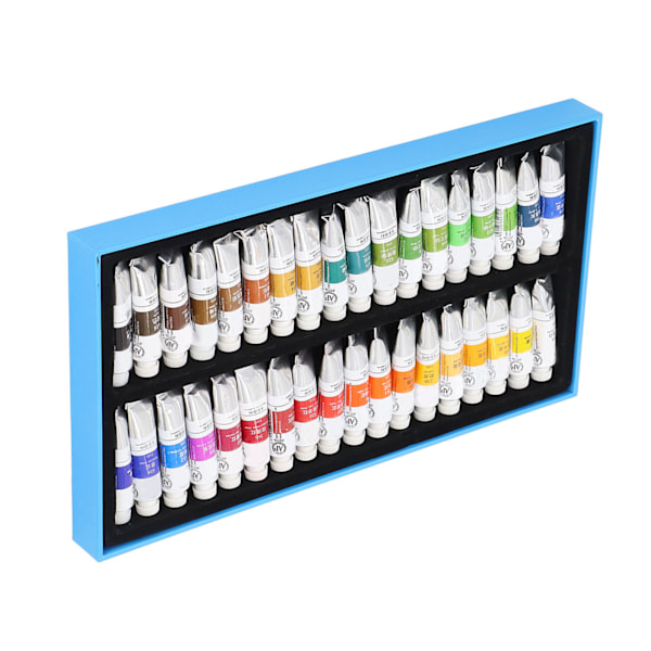 Akvarellfärg tubset 5 ml transparent pigment snabb torkning återanvändbar enkel blandning hög mättnad konst akvarellkit 36 färger