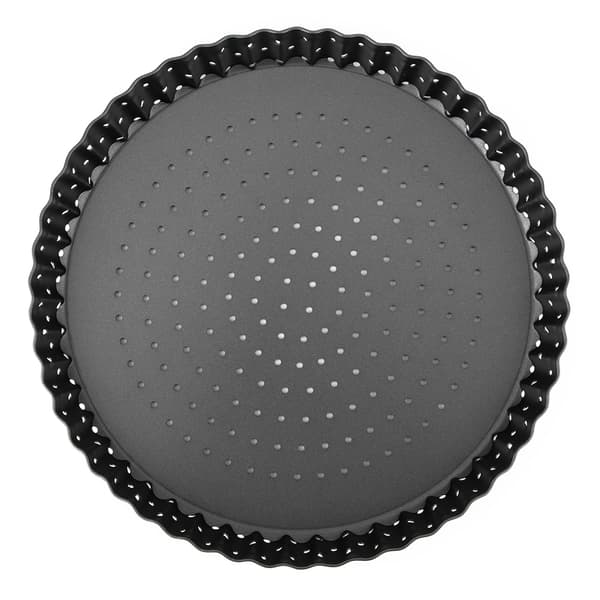 Husholdnings tyk non-stick kulstofstål pizzabageform bageplade køkkenbageværktøj (M (8in))