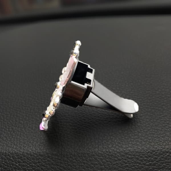2 stk sommerfugl bil luftventil klips bilduft bildiffuser luftfrisker rhinestone bilbling tilbehør