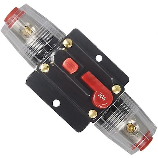 30a 40a 50a 60a 80a 100a 150a Audio Strømafbryder Auto Bil Stereo Inline Sikringsholdere Inverter, Manuel Reset 12v-24v Dc Til Automotive Marine