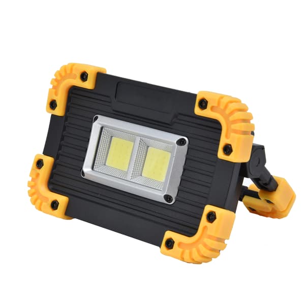 Mini LED Flomlys COB Nødlys USB-lading Dobbel Firkantet Campinglys Telt Arbeidslys for Utendørs