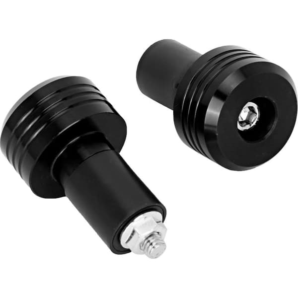 Motorcykel Styr Endestykker, Aluminium Slider Greb Endestykker, Tilbehør (Sort)