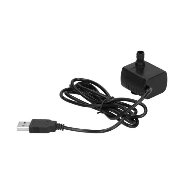 Vandpumpe Børsteløs USB Stik Mini Nedsænkelig Pumpe med Sugekop DC12V 200L/H 150cm Løft