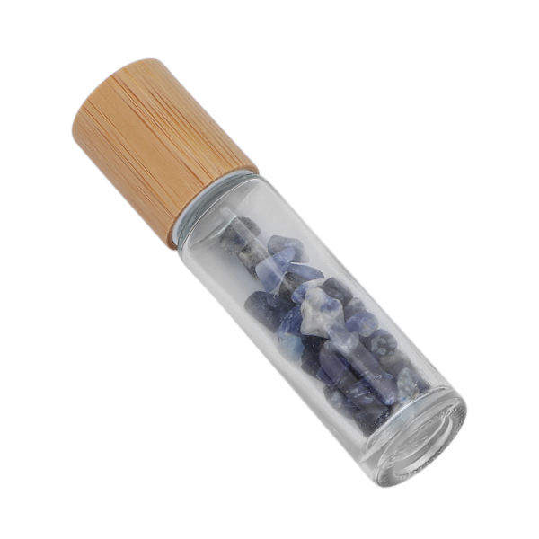 Eteriska oljeflaskor med naturstenar 10 ml parfymprov Roller Balls Eterisk oljeflaska