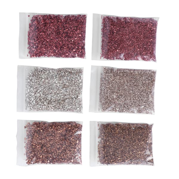 Glitrende Glas Glitter DIY Irregulære Glasstykker Knust Glasform Fyld Dekoration