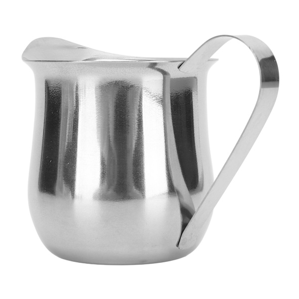 Mælkeskummerkande i rustfrit stål Ergonomisk mælkeskummerkande til kaffe 5oz