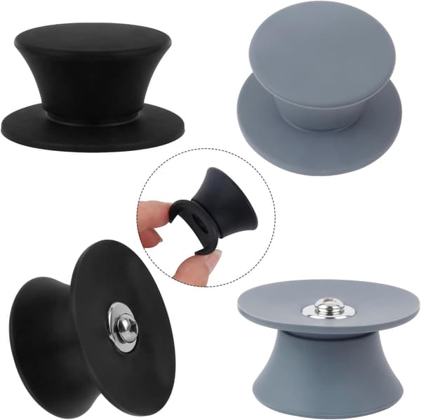 Pack Pot Lid Handles - Replacement Knobs - Silicone Lid for Glass Lids with Holes