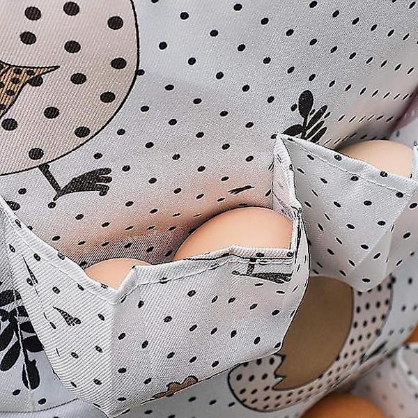 Äggsamlingsförkläde med djupa fickor för kvinnor - Perfekt för kyckling-, anka- och gåsägg