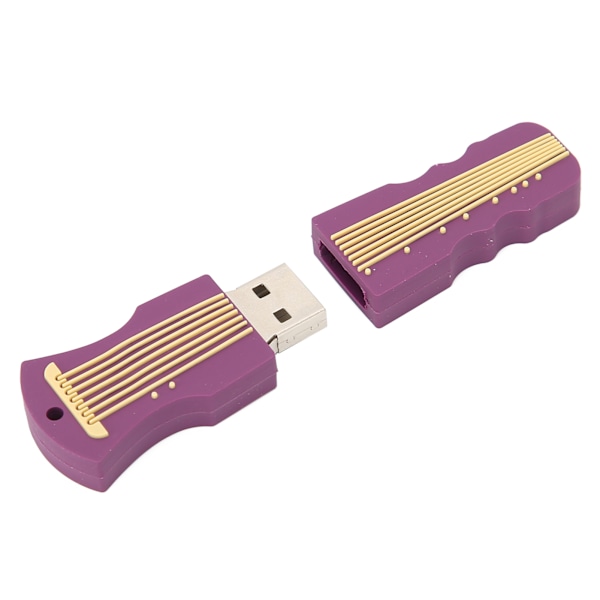 USB-minne med musikaliskt instrumentutseende, bärbar USB-stick, presenttillbehör, 128 GB