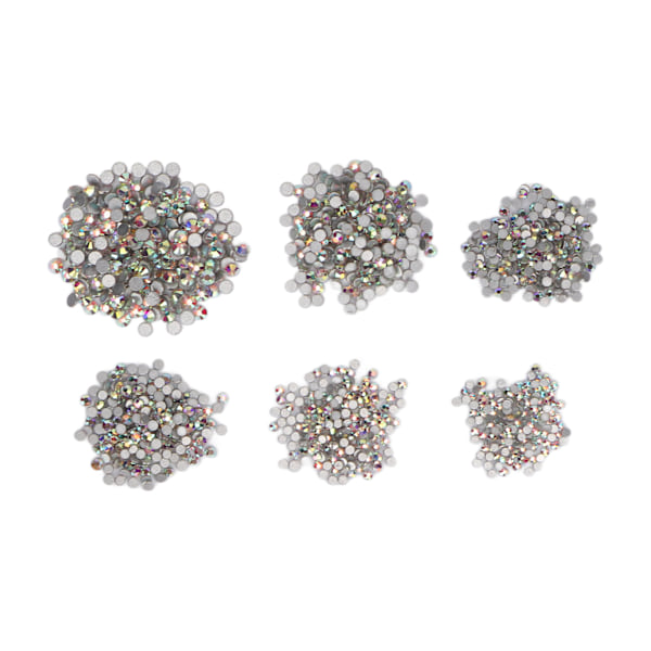 Neglekunst Rhinestones AB Klar Krystal Rhinestones Kit til DIY Dekoration Syning Stof Tøj Neglekunst