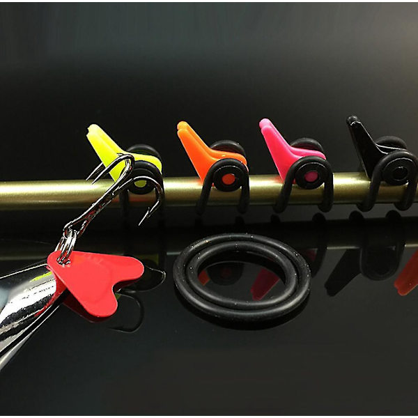 Justerbar 10-delad lila fiskespö Lure Bait Jig Holder Set