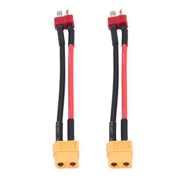 2 stk./sett RC Adapter Kobling Konverter Silikonkabler T-plugg Hann til XT60 Hunn