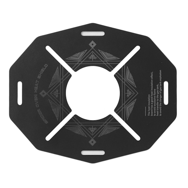 Shine Trip Utendørs Varmeisolasjonsplate Rustfritt Stål Camping Komfyr Varmeskjold Anti Skolding Anti Slip Hul Kokeplate Plate Array Disk