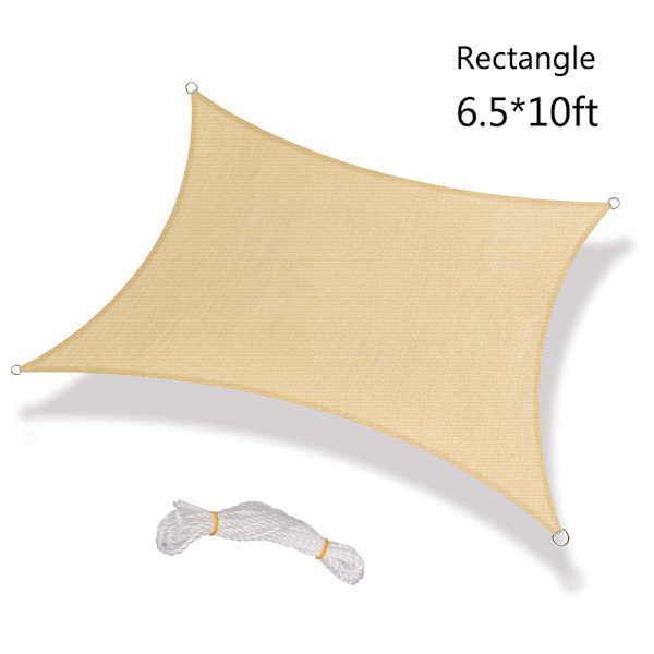 Seilskygge Rektangel Polyester Oxfordduk Rustrød Solskygge Seil for bakgård Hage Dekk Patio Hage 2,5x2,5m