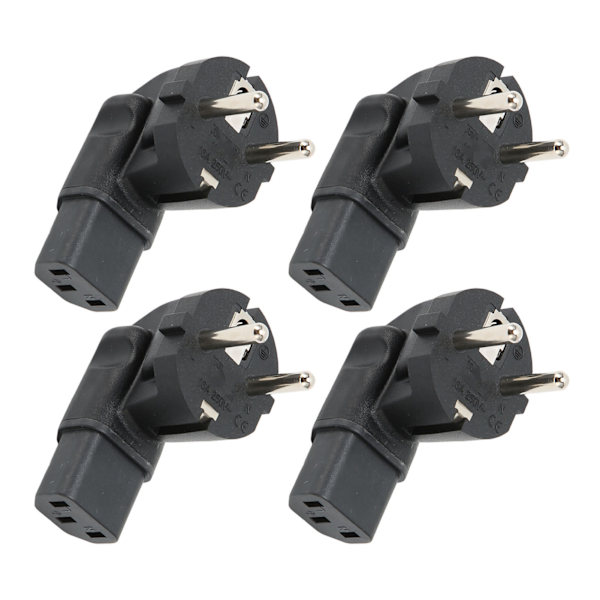 4 kpl EU 4,8 mm IEC320 C13 Converter 90 asteen power kannettavien tietokoneiden power EU Plug 100-250V