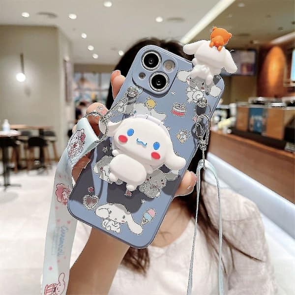 Kawaii Kuromi Tecknat Telefonfodral För Iphone 14 13 12 11 Pro Max Mini Xr X Xs Max 8 7 Plus Se Anti-fall Skydd A5 För iPhone11 pro max A5 A5 For iPhone11 pro max