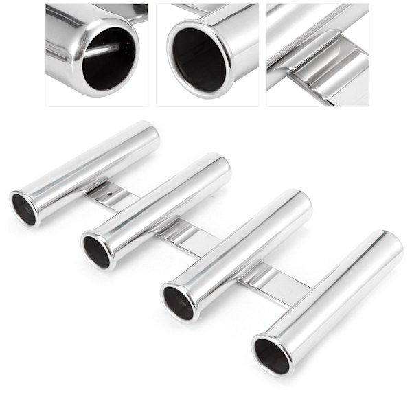 Fiske stang holder 4 rør stativer lodret monteret rustfrit stål hardware til marine yacht båd