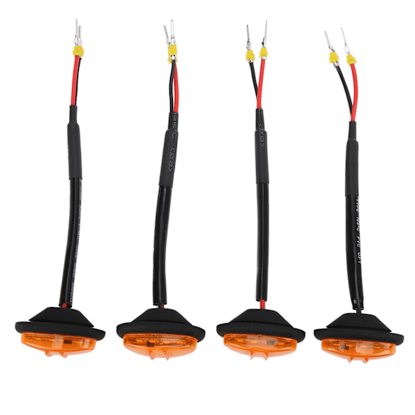 4 stk. bilens frontgitterlampe med 4‑LED gult lys udskiftning til Ford F150 F250 F350 2017‑2019
