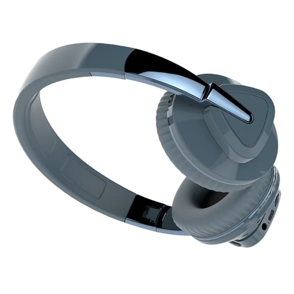 Bluetooth-headset tung bas stereo mjuk bekväm trådlösa Bluetooth-hörlurar för dator mobiltelefon blå