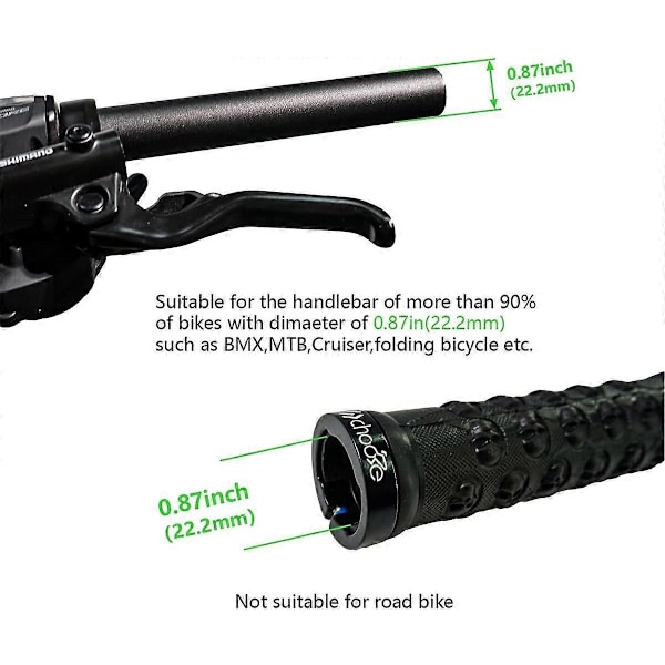 Sykkelgrep, Mountainbike Lock-on grep (Svart)
