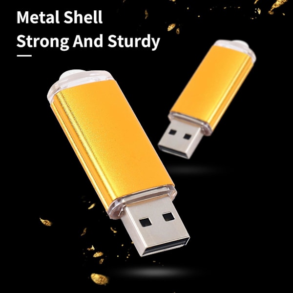10 X 512mb Memory Stick USB Flash Drive USB 2.0 Guld-DT