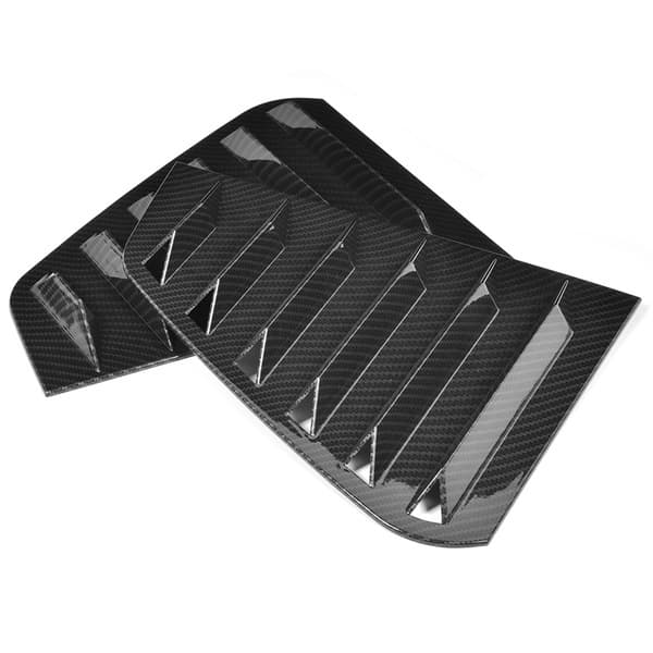 Par sidoventilationsfönster Scoop Louver Trim Bilmodifiering Passar för R Mk7/Mk7.5 2013-2020 Kolfiberstil